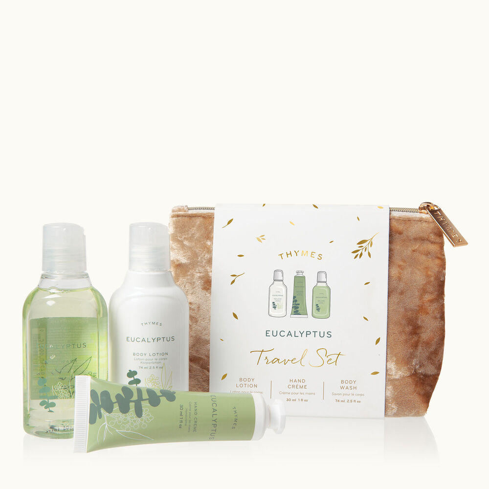 Thymes Eucalyptus Travel Set with Beauty Bag image number 0